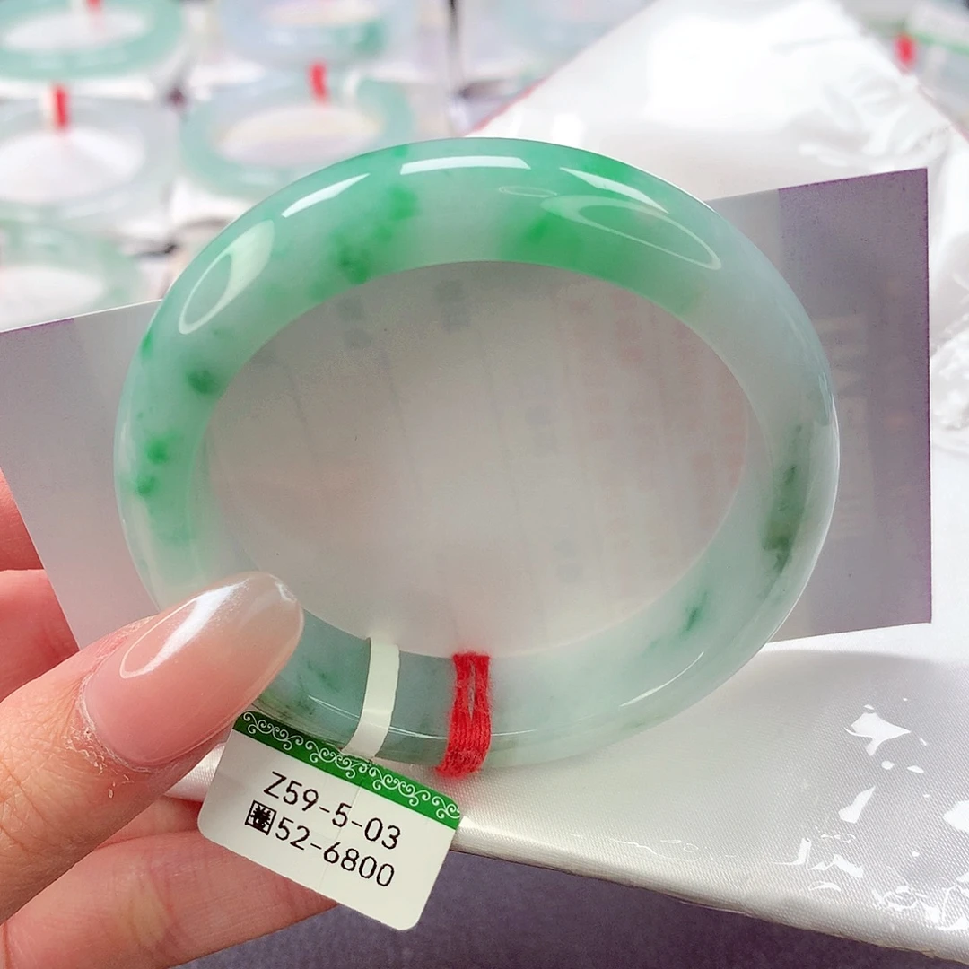 翡翠未镶嵌手镯缅甸天然a货翡翠手镯