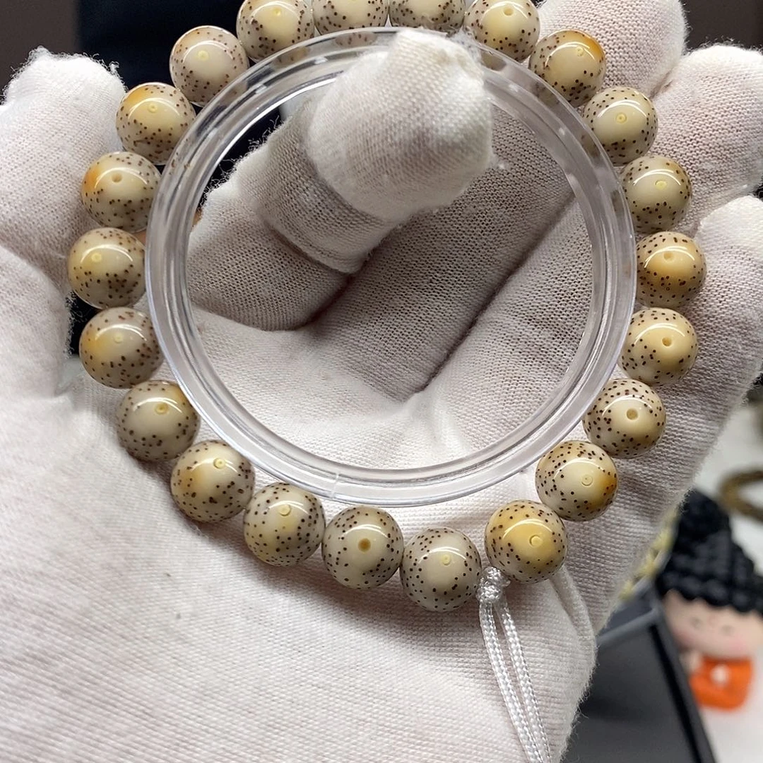 手串星月菩提10/10精品玉化冰透大眼睛正圆