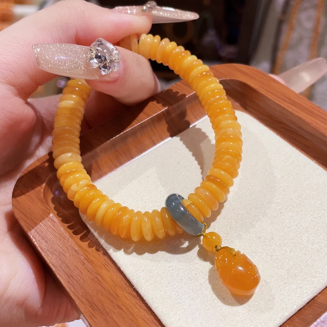 蜜蜡未镶嵌手串手串