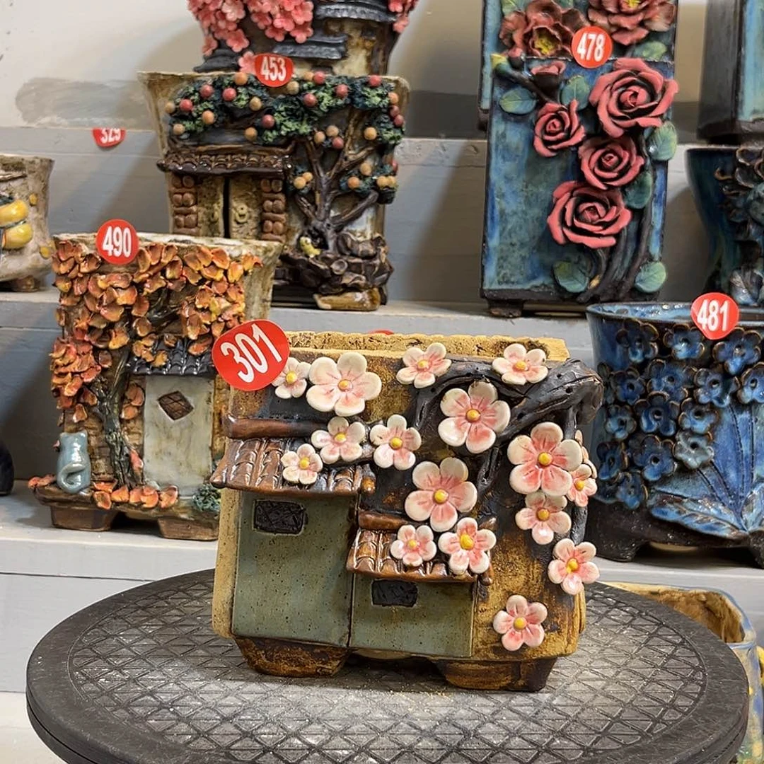 微瑕301 号陶然花器手工花盆