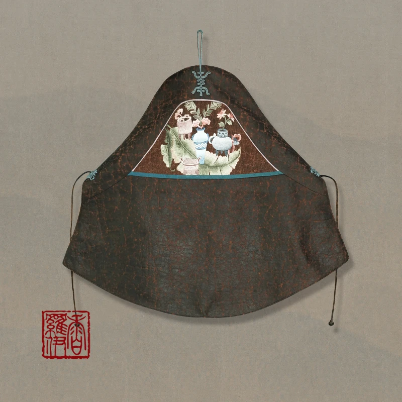 【心怀锦绣】香云纱 中式  中国风 手工苏绣  肚兜 吊带