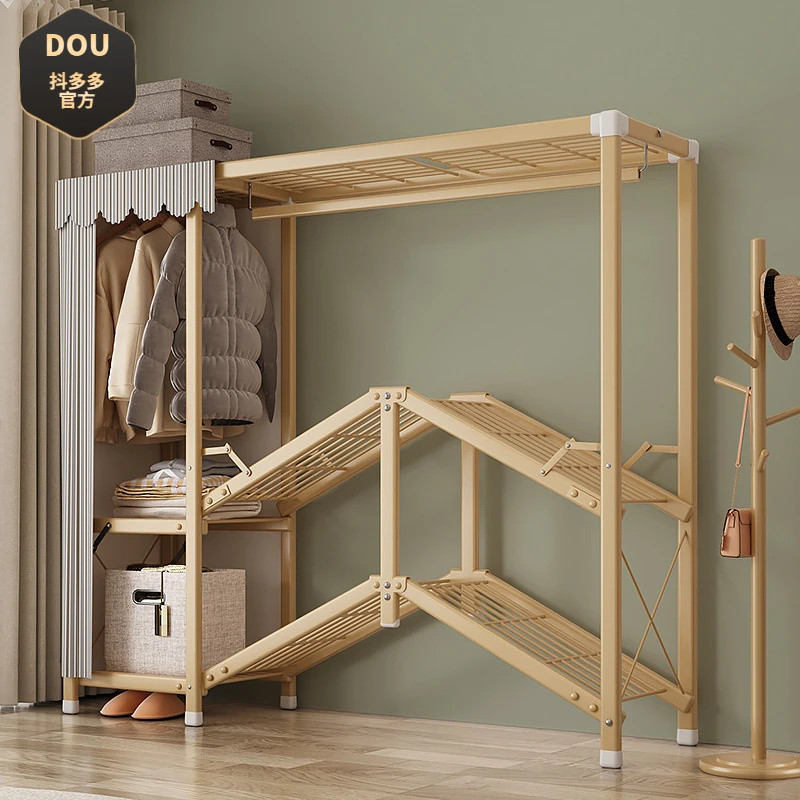 免安装衣柜家用卧室折叠简易组装布衣柜出租房用收纳柜挂衣柜衣橱