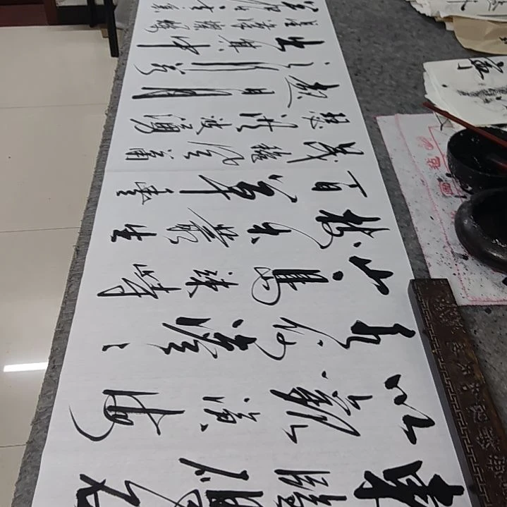 书法书法作品观沧海再赠送一副沁园春雪