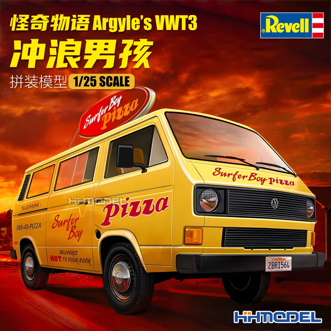 Revell 07725 1/25 怪奇物语 Argyles VWT3 冲浪男孩 拼装模型