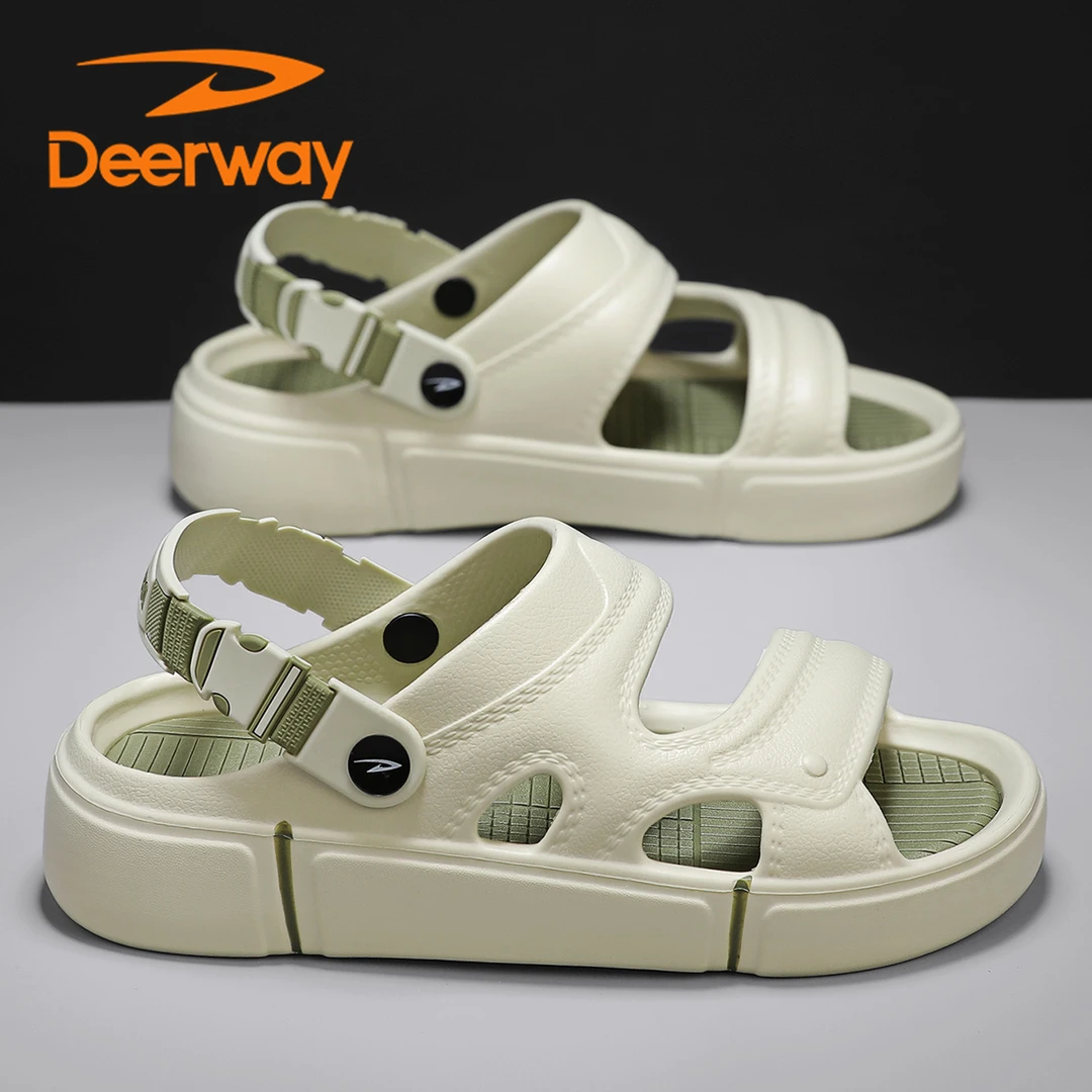 德尔惠户外休闲沙滩凉拖鞋男踩屎感秋季新款运动拖鞋防滑防臭软底