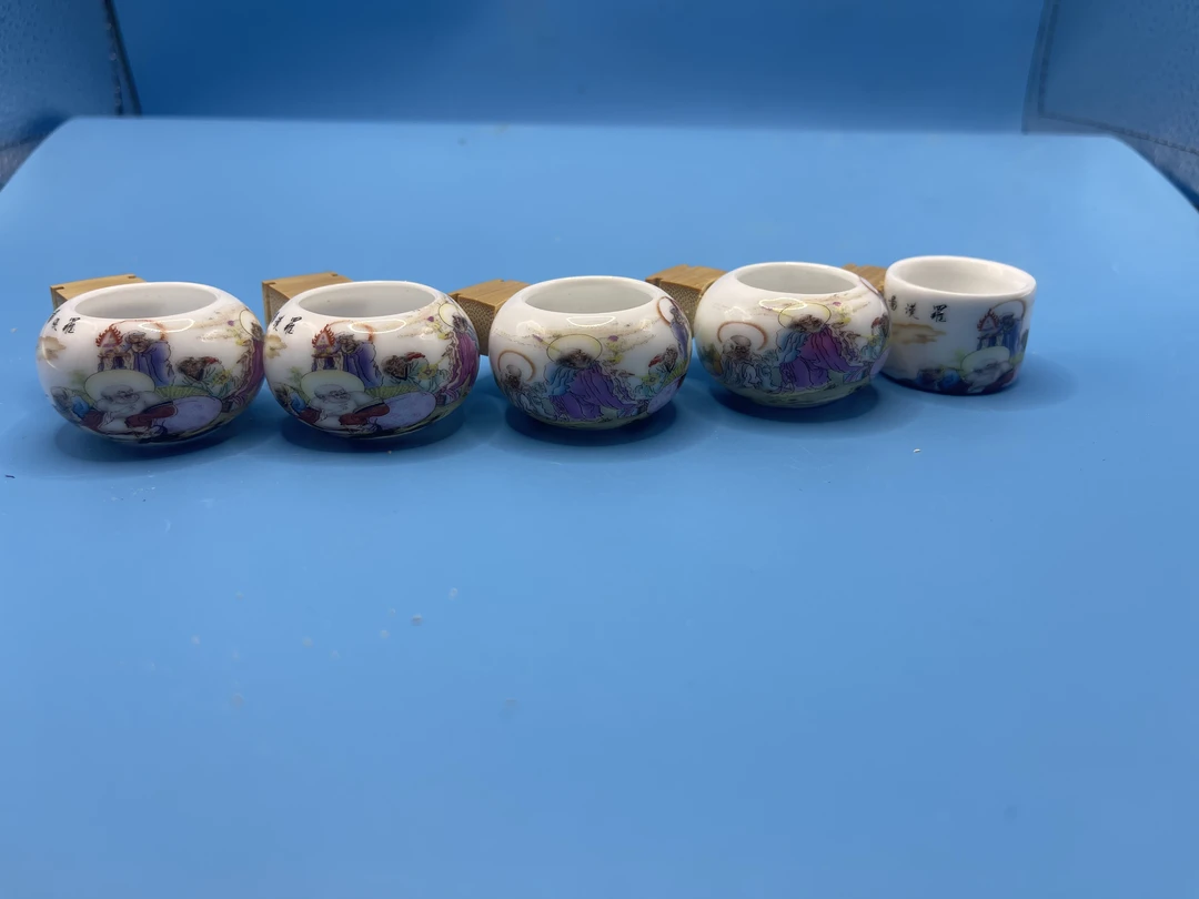 精品人物小鸟笼杯子！五件套