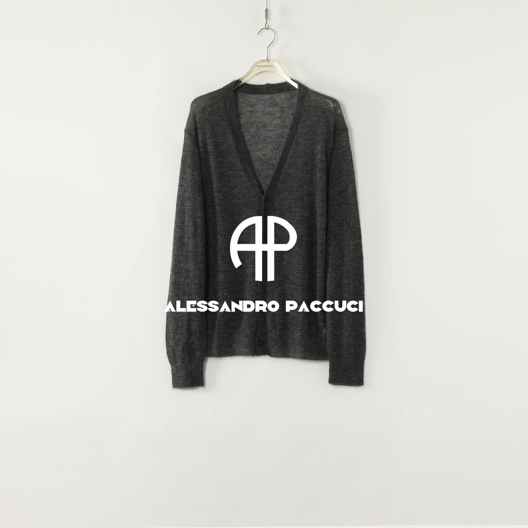 AP洛哥53148SK【松弛慢调】马海毛+绵羊毛V领多色时尚休闲针织开衫