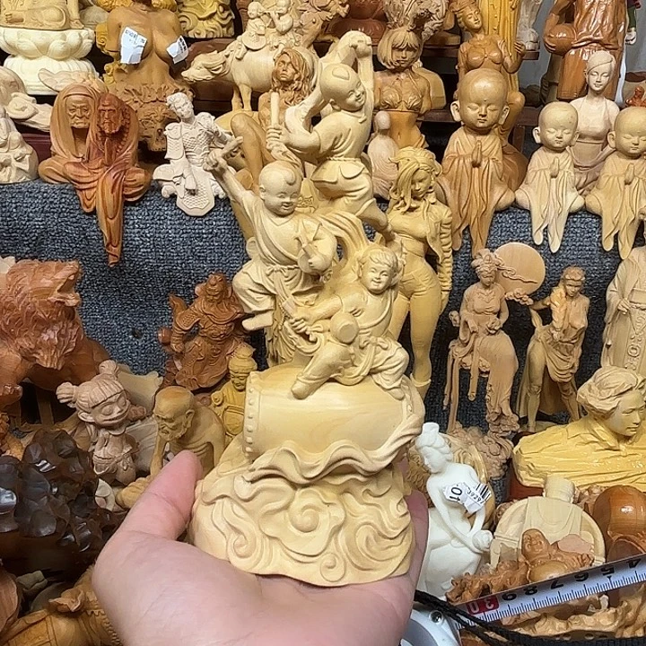 黄杨木黄杨木瑕疵童子