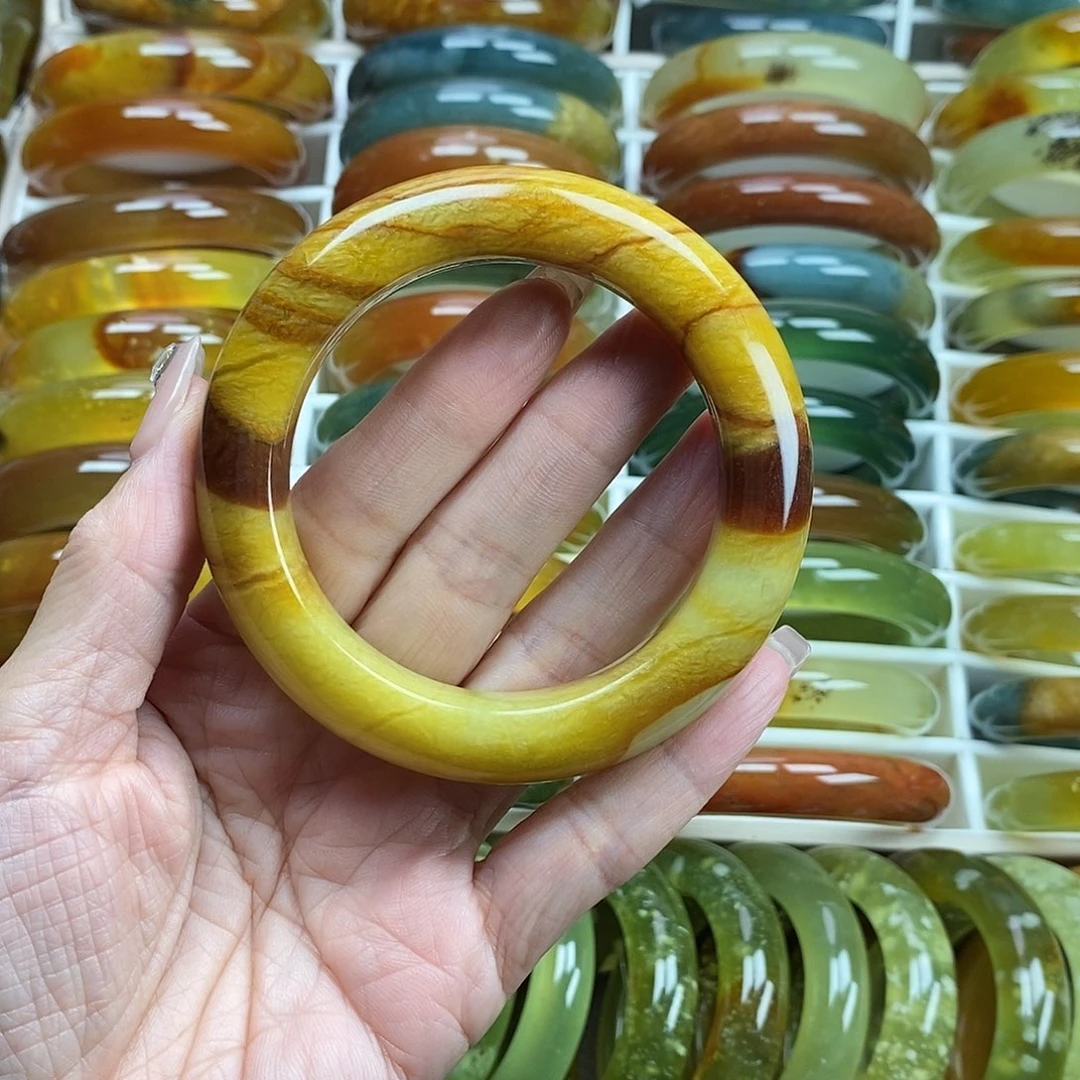 未镶嵌蛇纹石玉手镯58