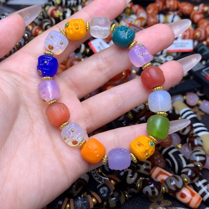 玛瑙/玉髓未镶嵌发一条