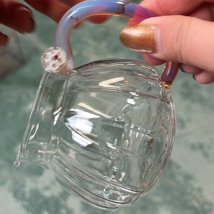 玻璃茶器连军粉玉