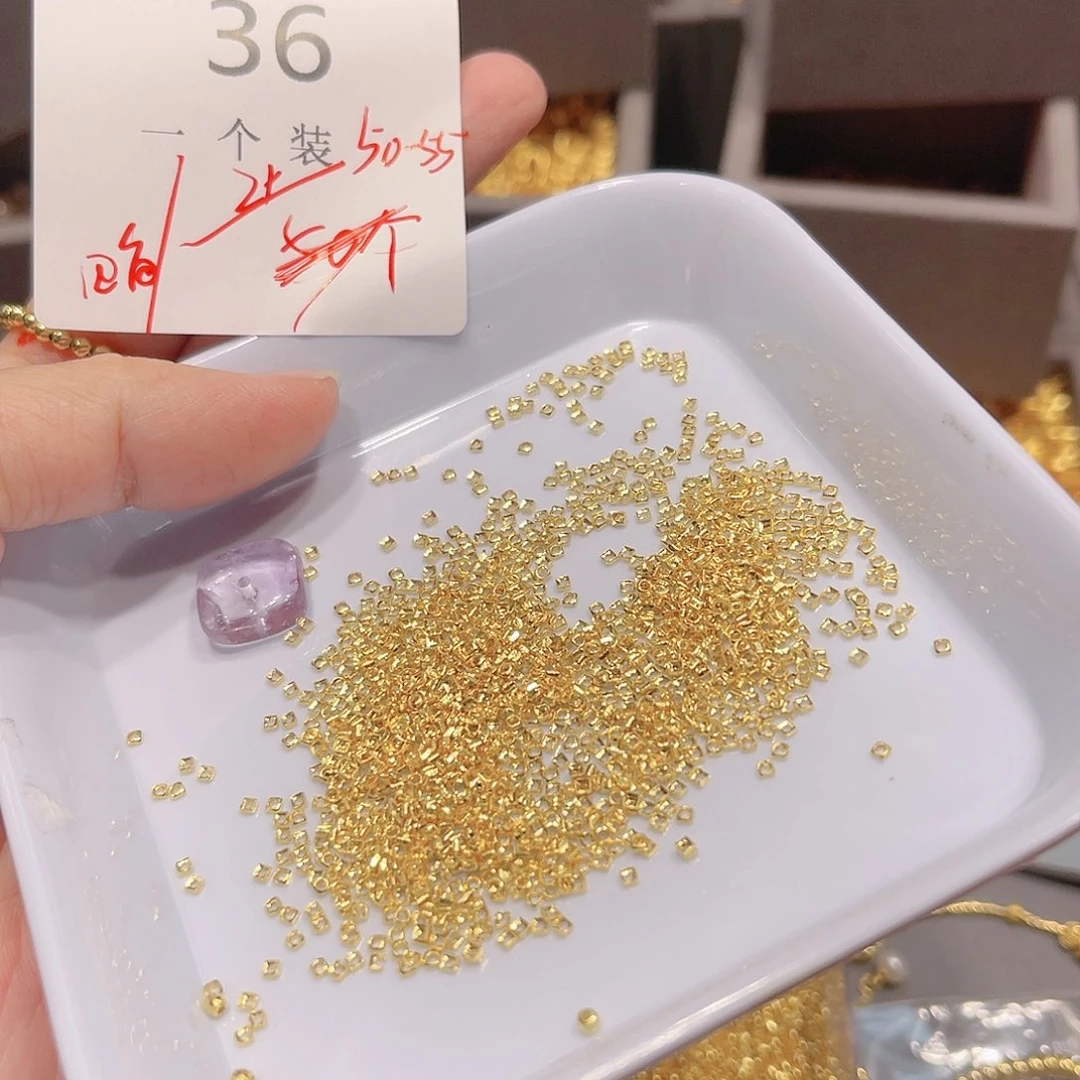 紫晶珠宝半成品银S925镀金镶嵌36