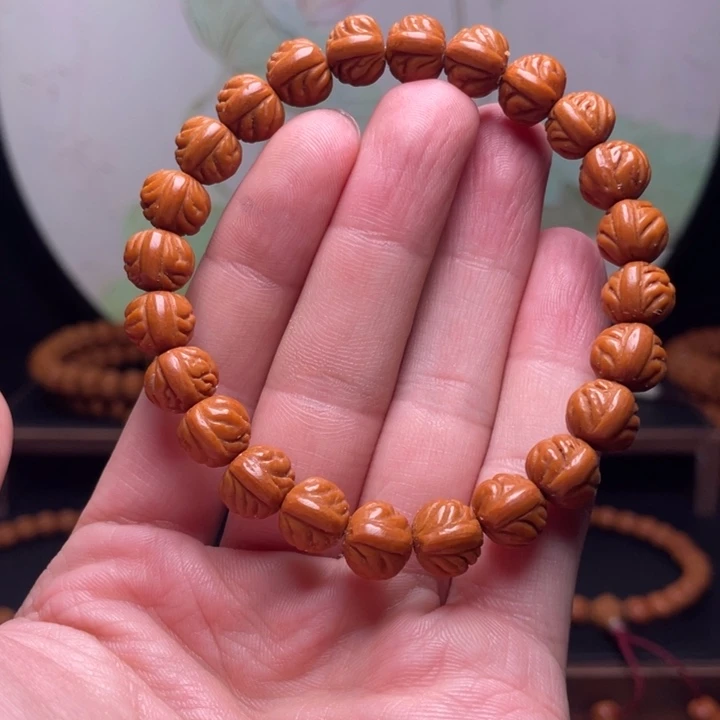 桃核手串10金蟾手串
