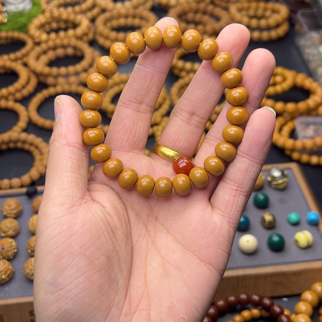 小***迷猴头核桃吊坠算盘➕老型红配饰