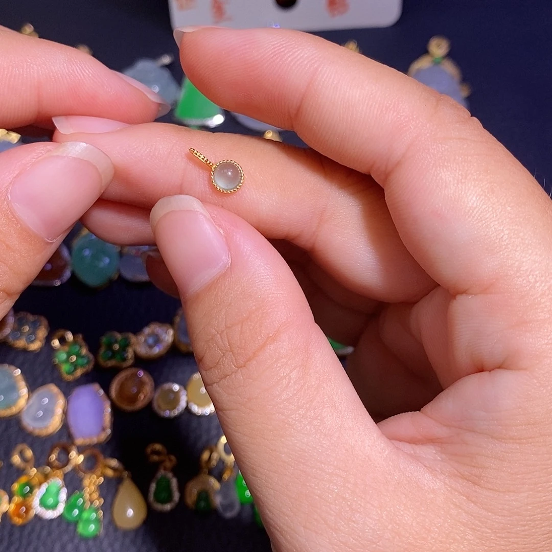 翡翠银S925镶嵌颈饰