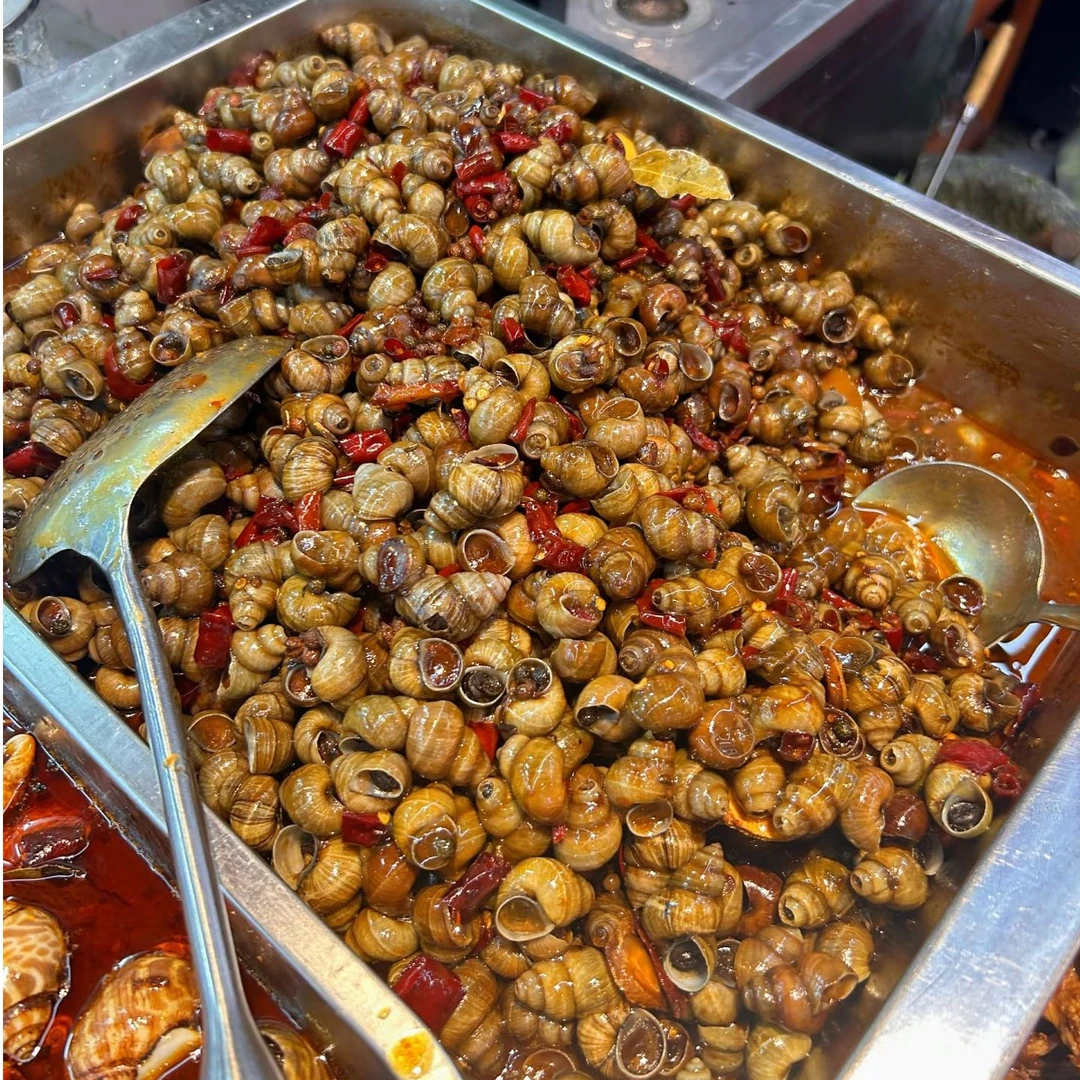 阿虾家麻辣田螺1份