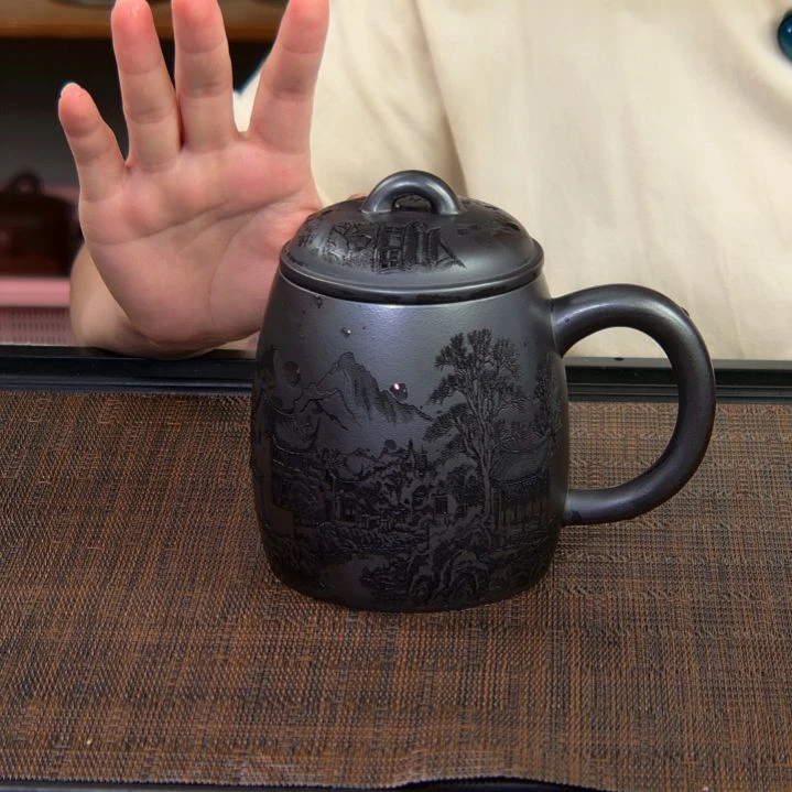 茶杯紫砂高货放漏