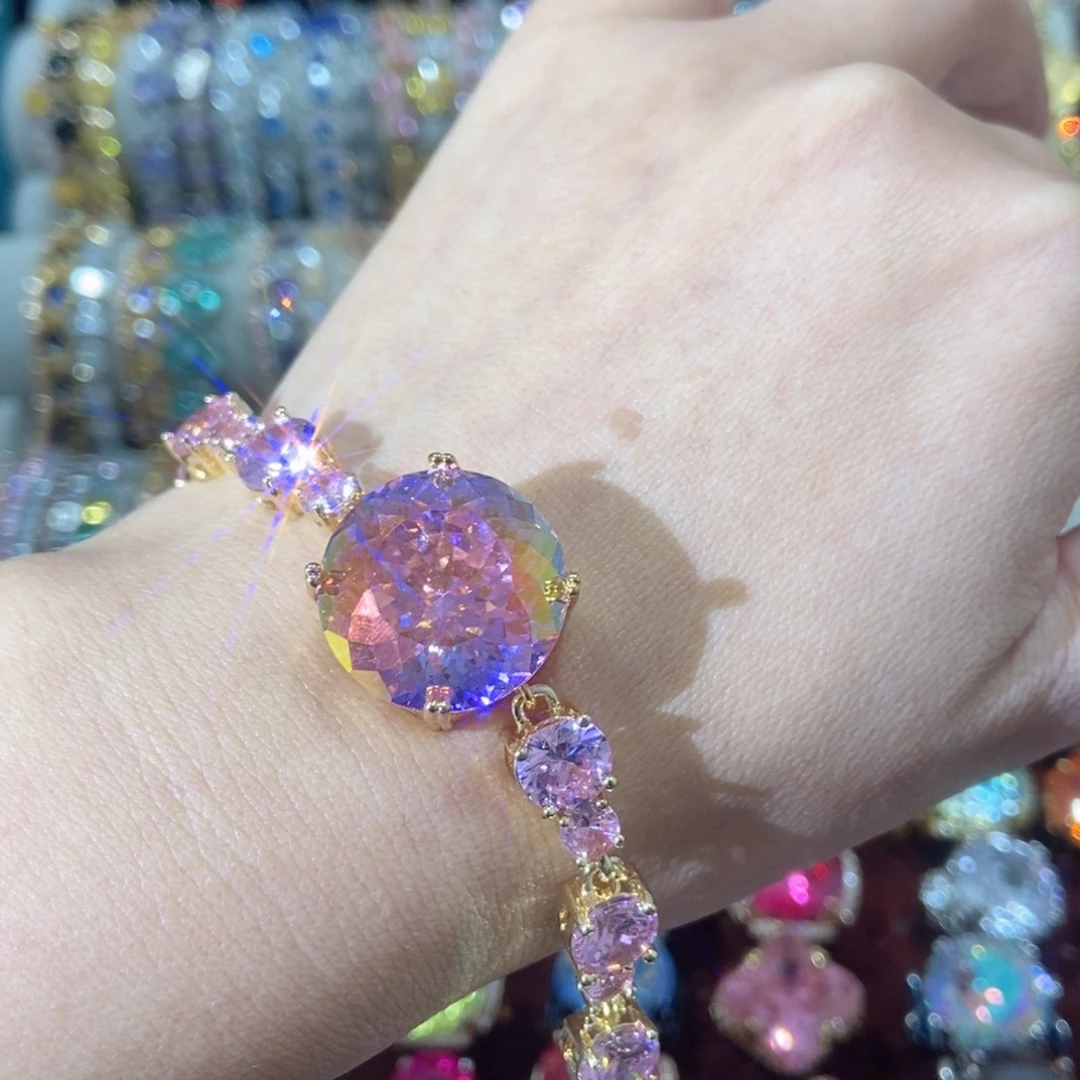 66锆石（处理）手链