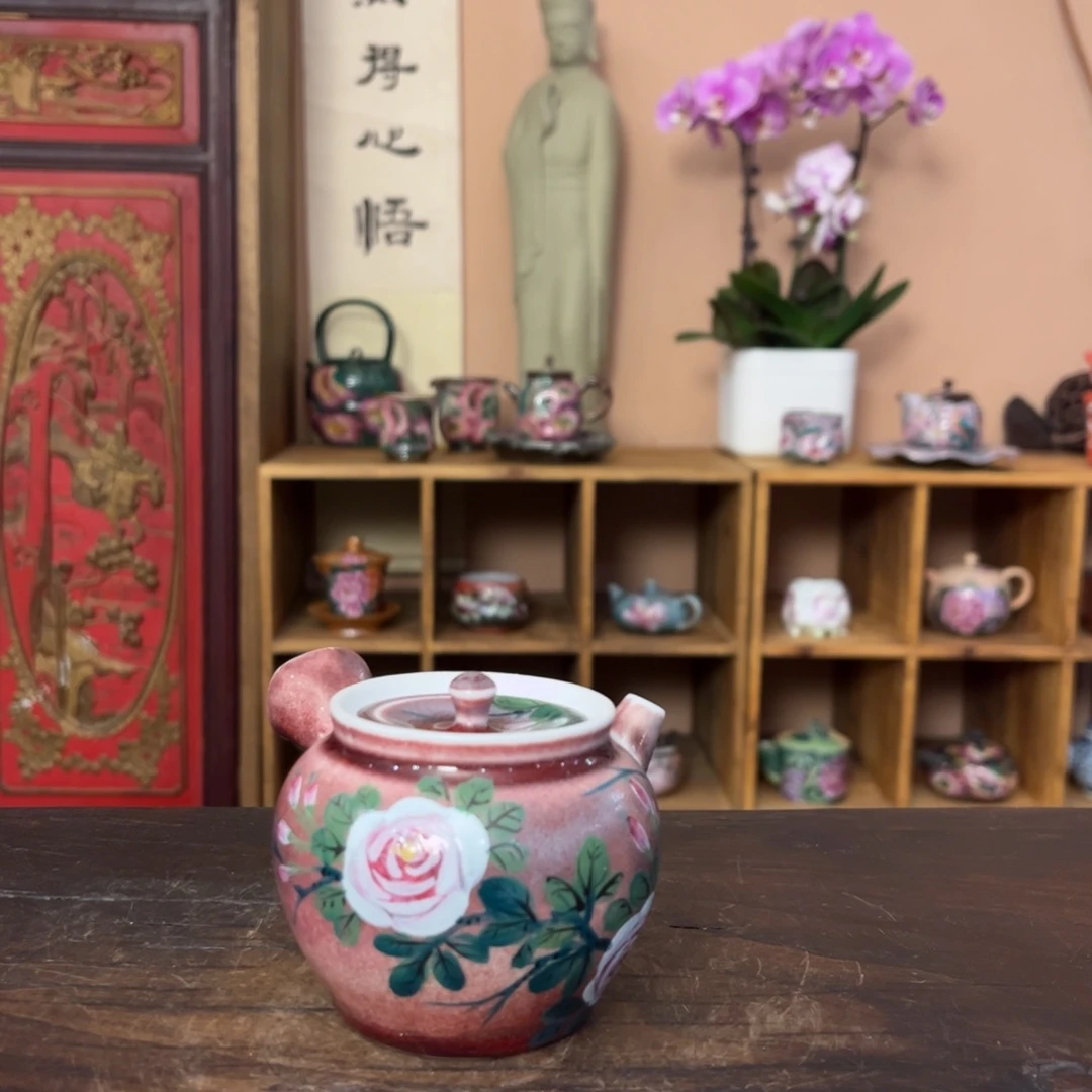 柴烧纯手工手绘陶瓷