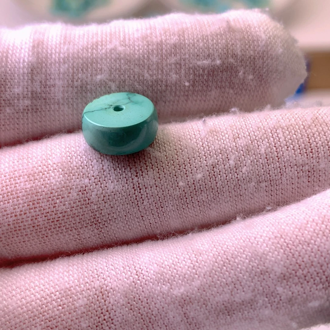 绿松石未镶嵌挂件10.3*4.6mm