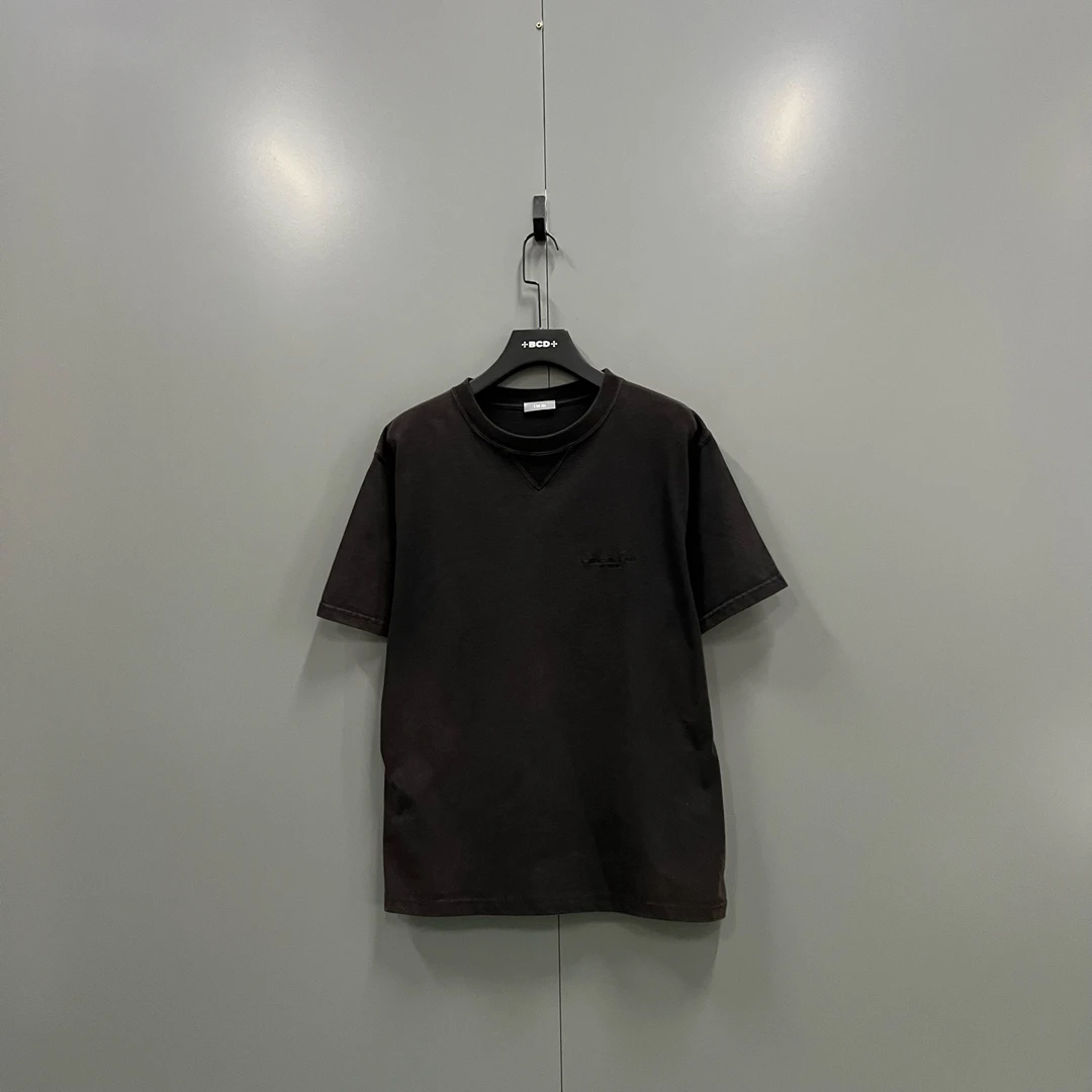95新 DIOR/迪奥 C27  刺绣logo短袖 M码/jc606820 整体褪色
