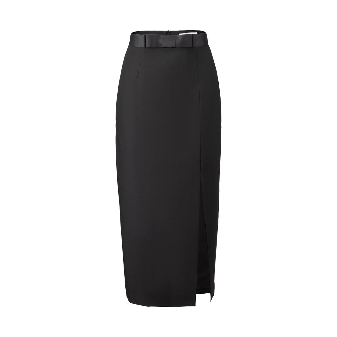 春夏新款小众设计高级半裙前左开叉2504BQ夏季半身裙包臀裙女装