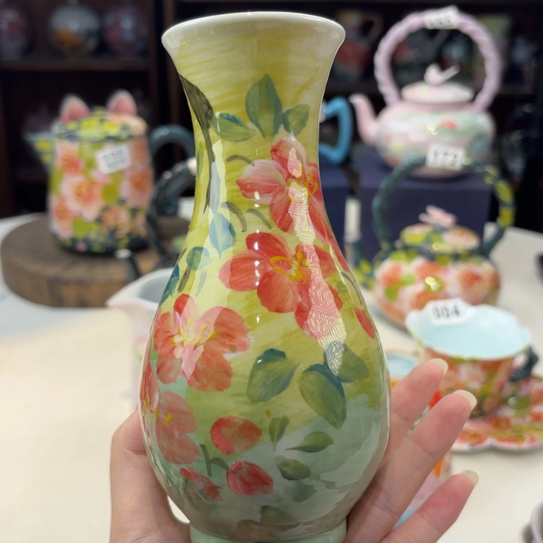 景德镇手绘高温釉下彩陶瓷茶具