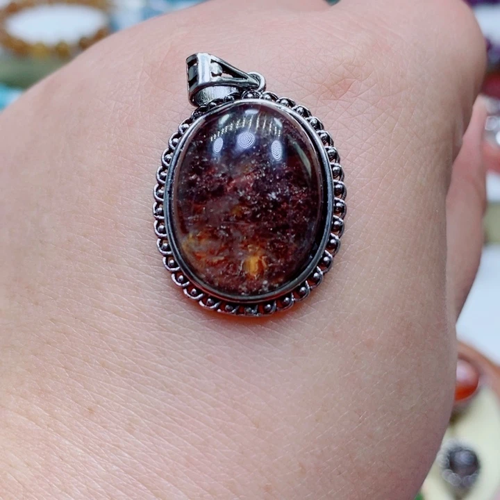 紫晶颈饰未镶嵌水晶