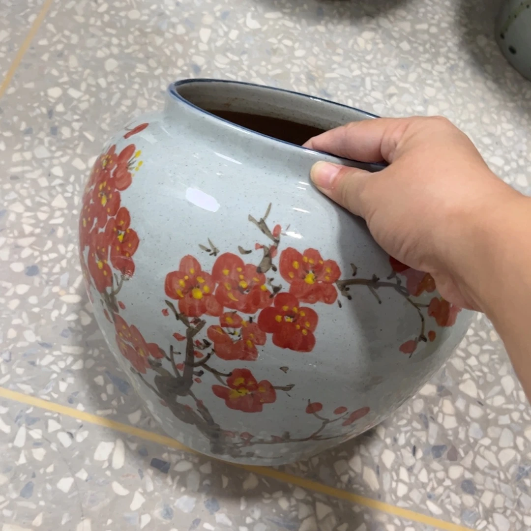 橘***舍景德镇陶瓷花盆花盆