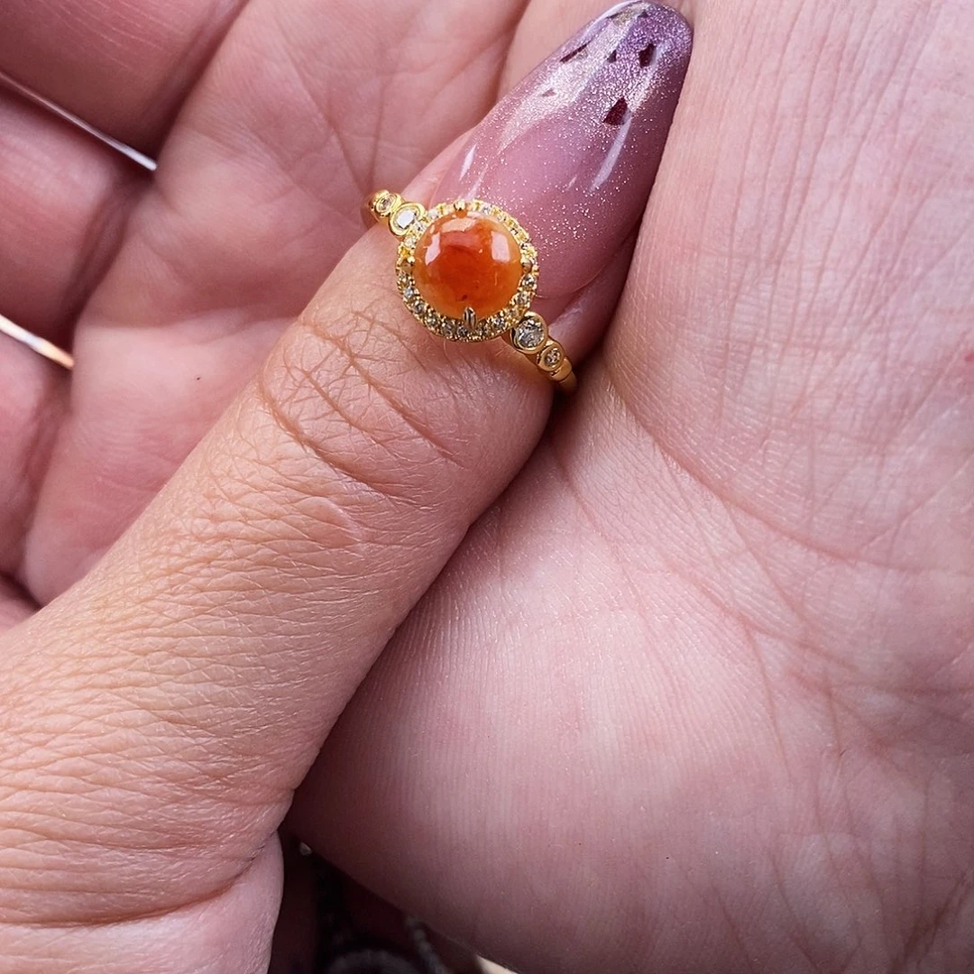 是***哦翡翠未镶嵌戒指缅甸