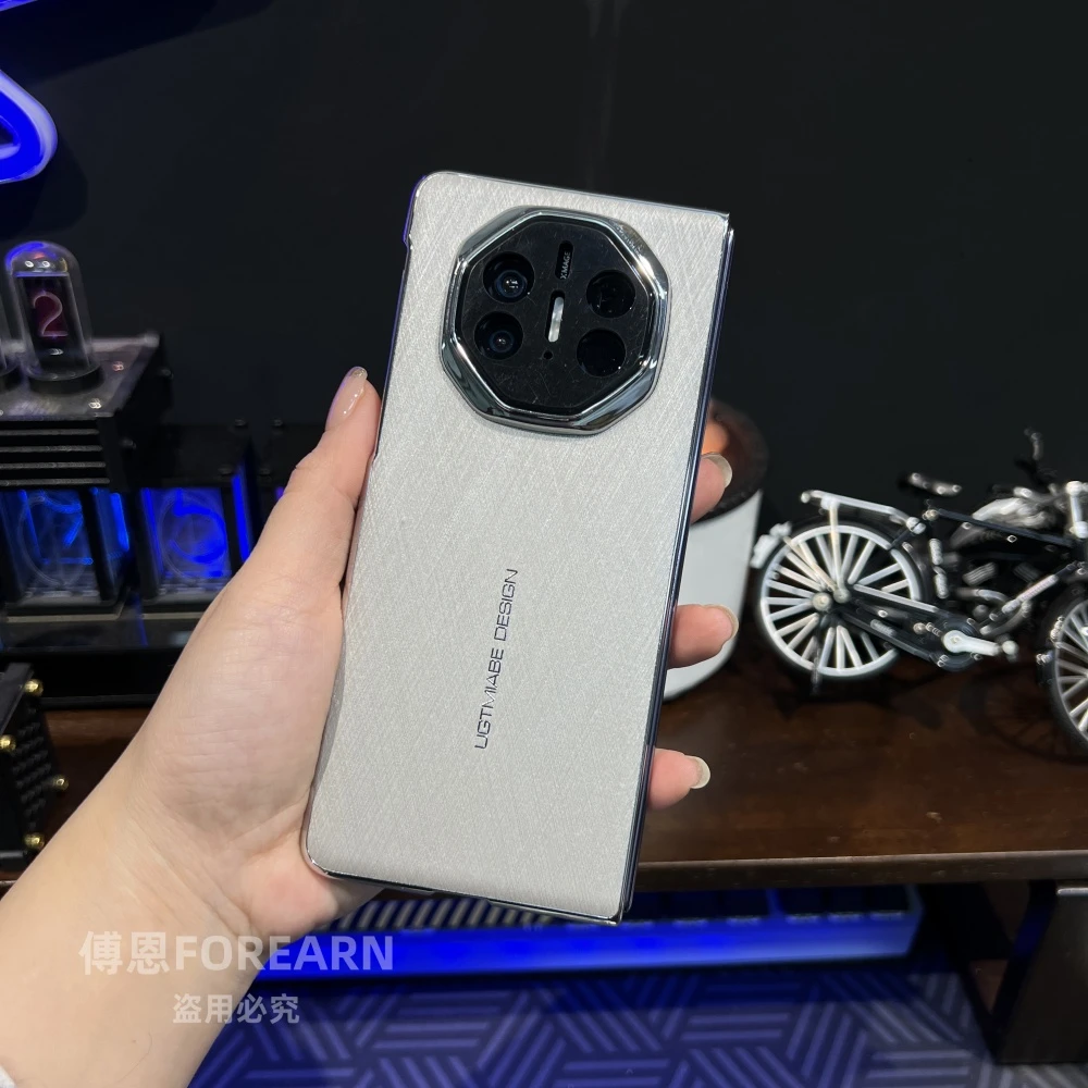 适用于华为matex5手机壳matex3折叠屏x5超薄后壳x3典藏版新款金丝