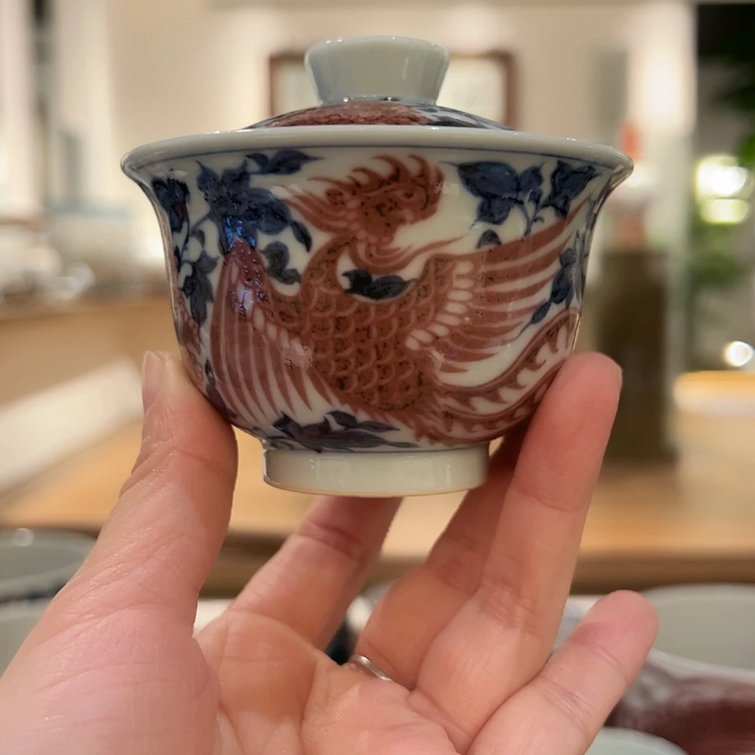 元青拙手原矿青花釉里红