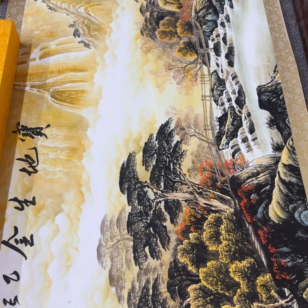 国画QC原创横山水作品！带证书！限购一单