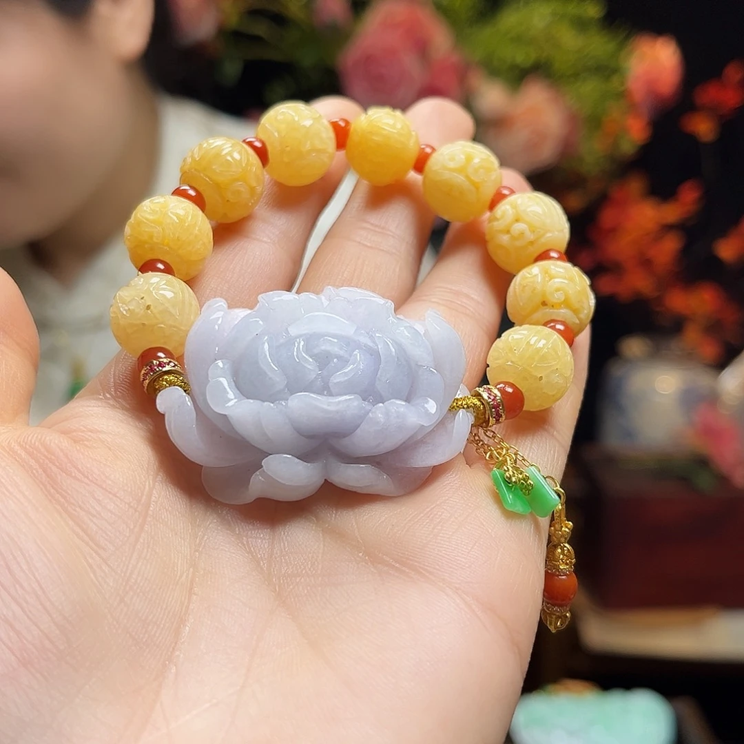 翡翠手链未镶嵌天然翡翠