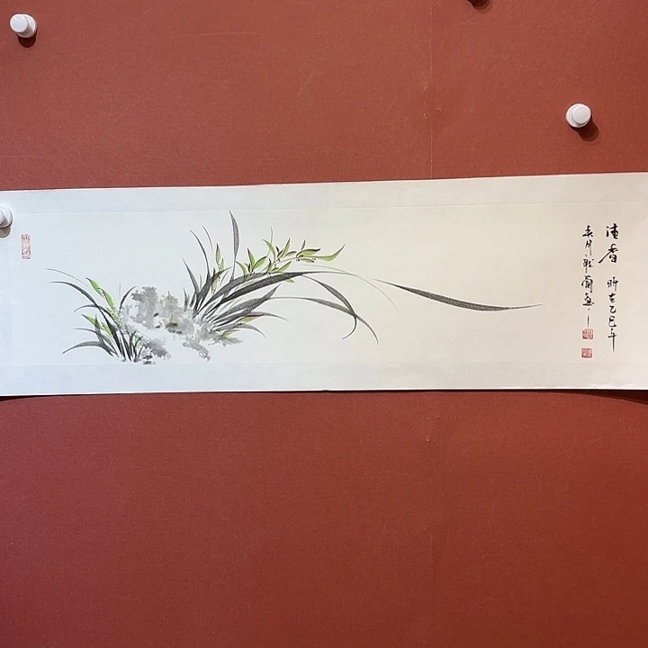 国画听兰老师花鸟
