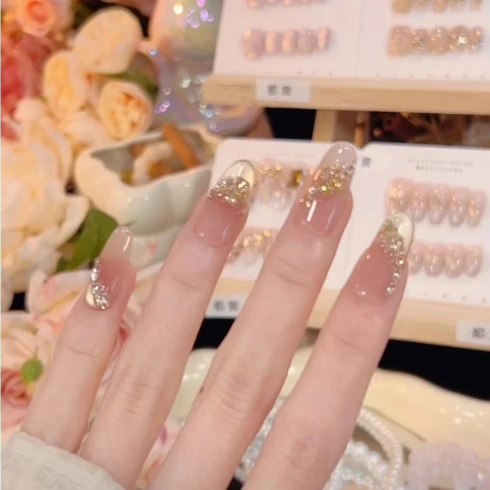 【四月杏雾】纯手工穿戴甲10个甲片可重复使用Q