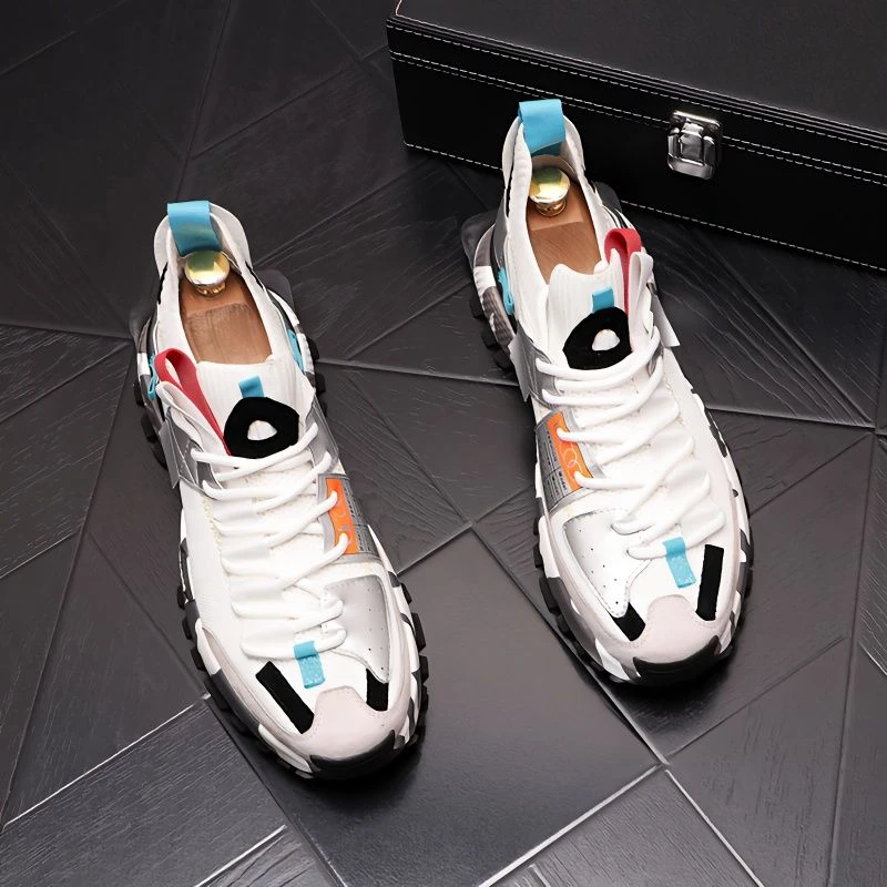 鞋子男老爹鞋2025网红男鞋秋季透气薄款运动鞋男士爆款新款休闲鞋