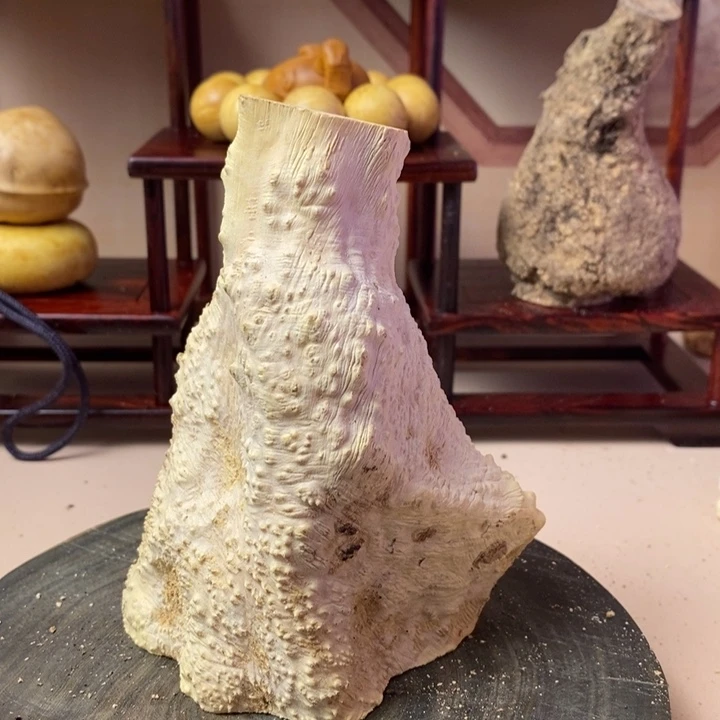 香榧木陕****圃黄杨木手把件
