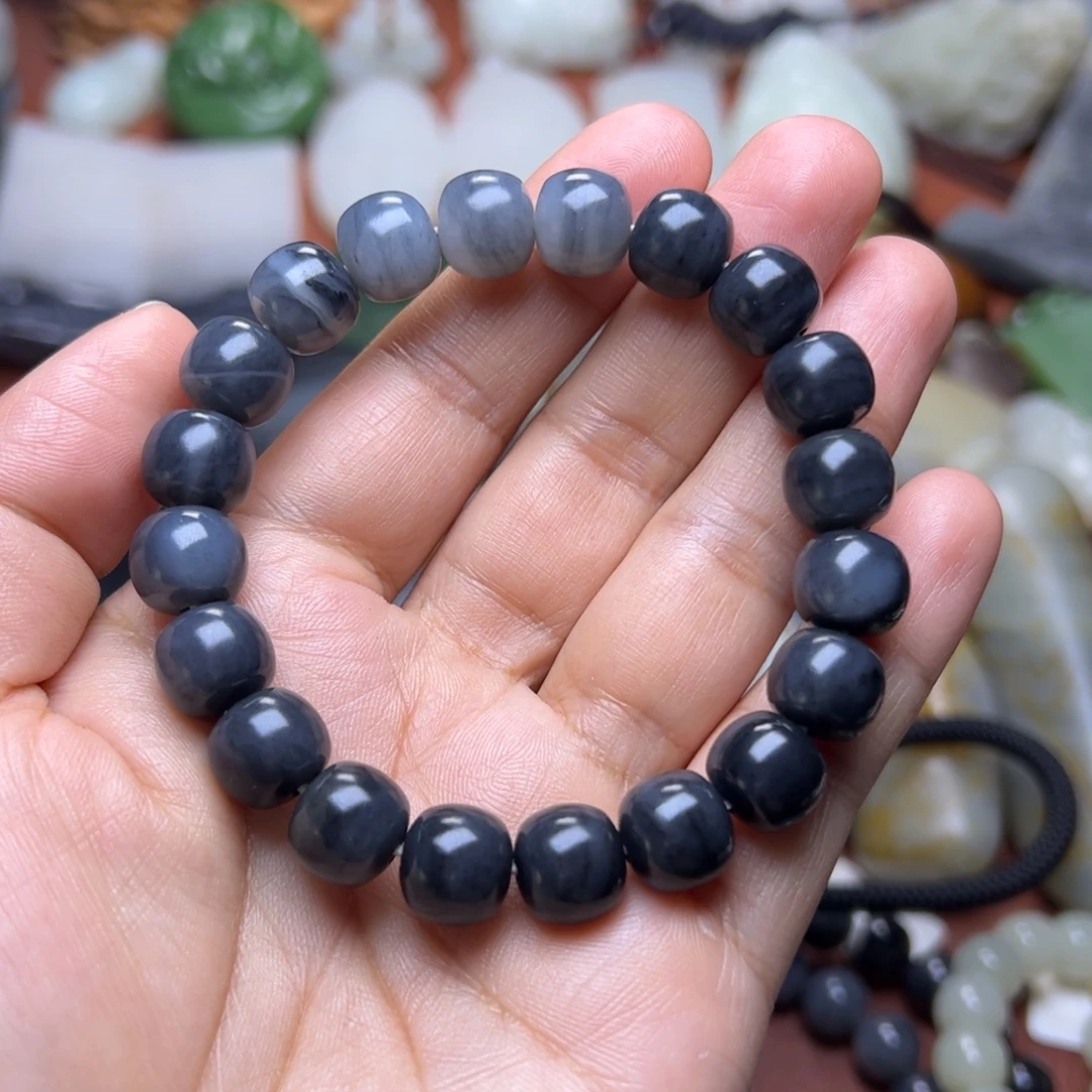 和田玉未镶嵌手链