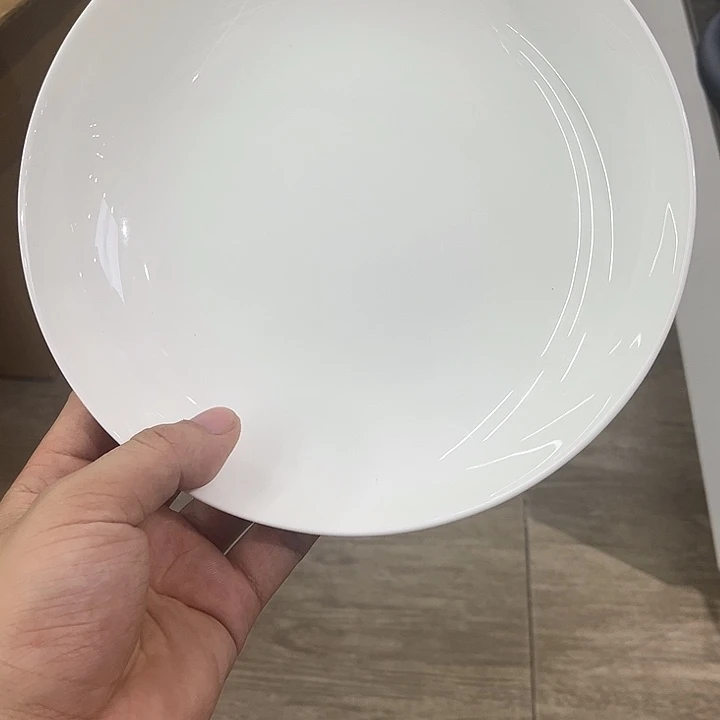 8寸骨瓷饭盘陶瓷的
