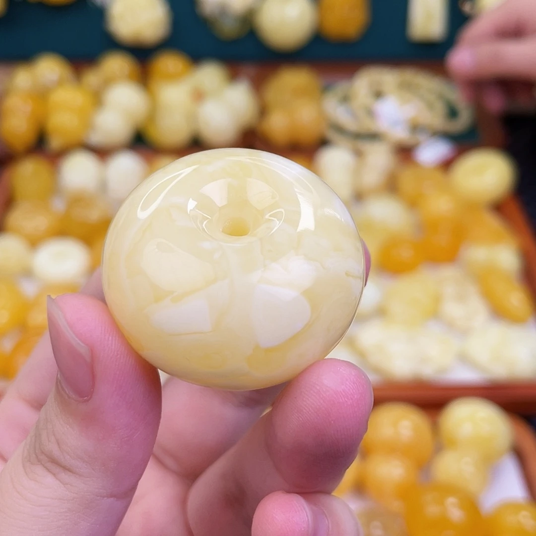 花***笑蜜蜡未镶嵌毛衣链蜜蜡