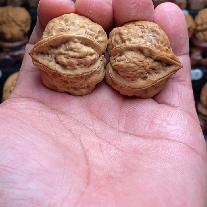 把件文玩核桃17三棱异形