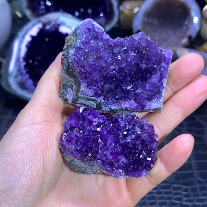 水晶捡漏紫晶花2️⃣未镶嵌