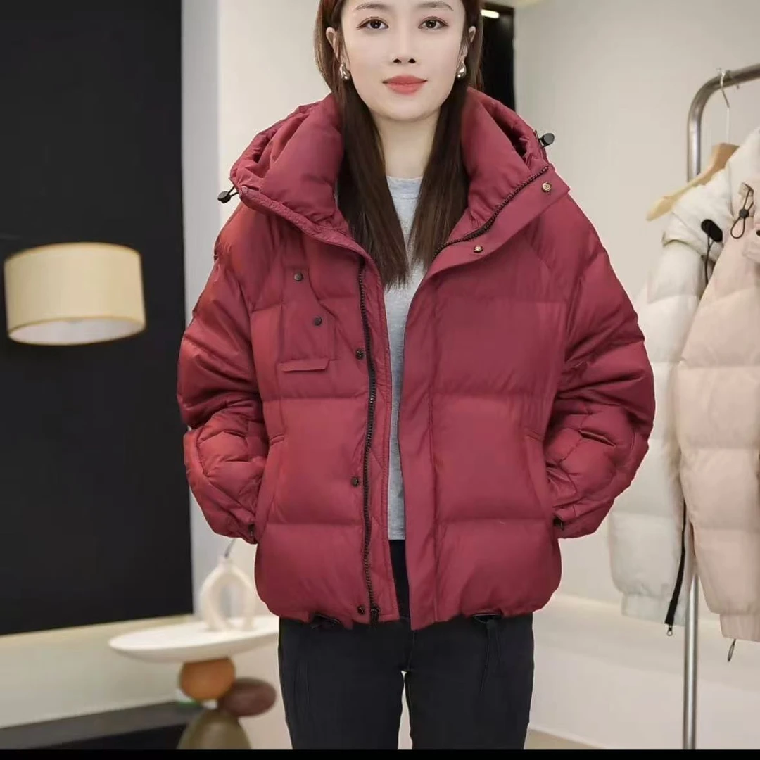 冬新款立领女加厚宽松韩版短外套  霖烨1