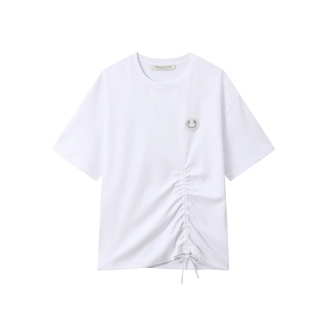 【TR】440-3026440T恤 夏季经典圆领抽绳宽松型上衣 男女同款