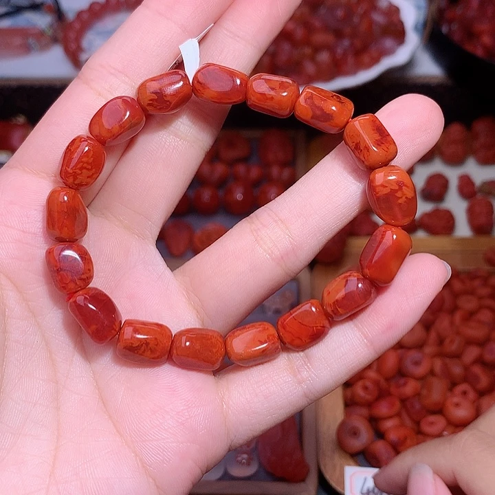 南红玛瑙未镶嵌南红火焰随型