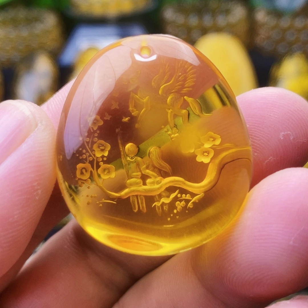 【闪购商品】金珀吊坠(不含链)未镶嵌