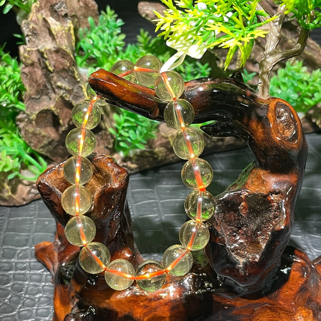 【超哥专属】天然黄水晶单圈手链-尺寸可选-HSJ124-(多样性发一条)