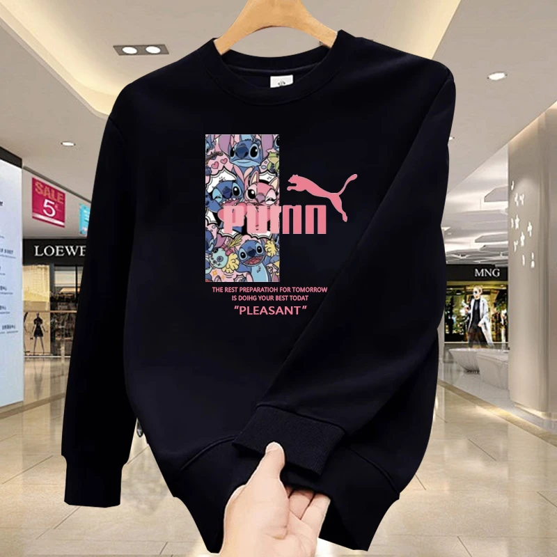 轻奢高端休闲百搭印花卫衣男士春秋季高级感宽松时髦帅气套头上衣