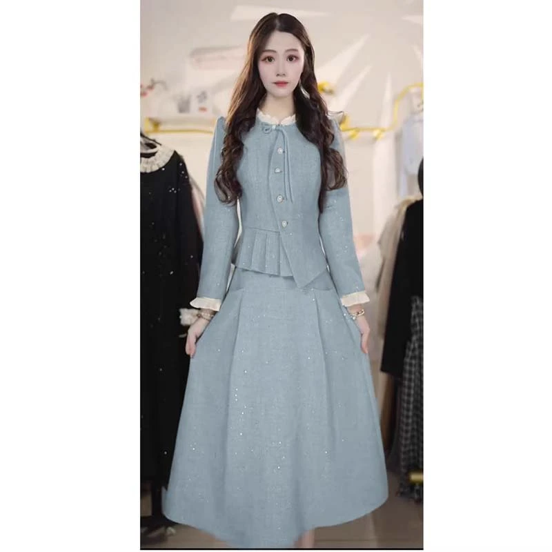 【两件套】高级气质时尚减龄两件套优雅套装D3767